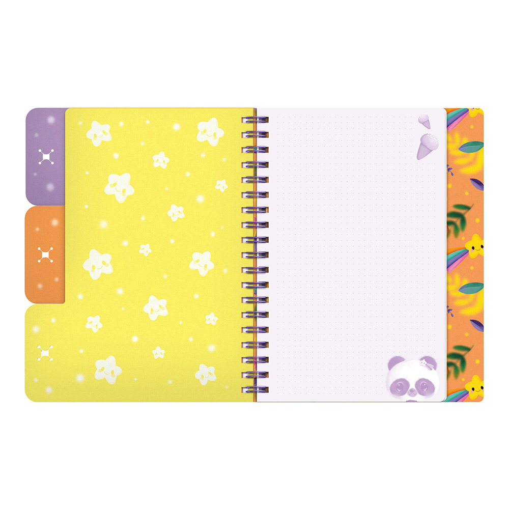 245777-EC Notes spiralni s razdjelnicima Bangoberry Pally Panda 200str. 25x20,5 P3