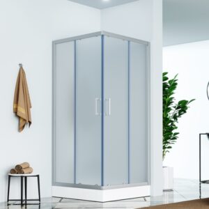 75-C-E1025 900X900 CH/CR C-LINE TUŠ KABINA KVADRATNA 900x900x1950, KROM, MUTNO STAKLO