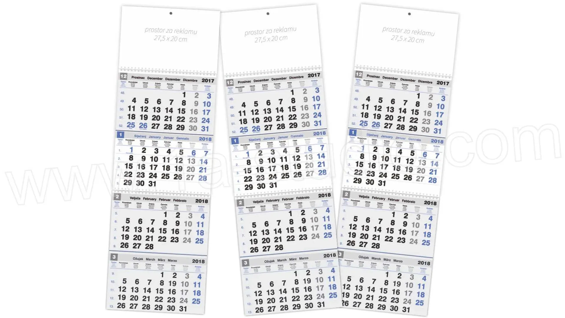 90030006-EC Kalendar 2025 5-djelni