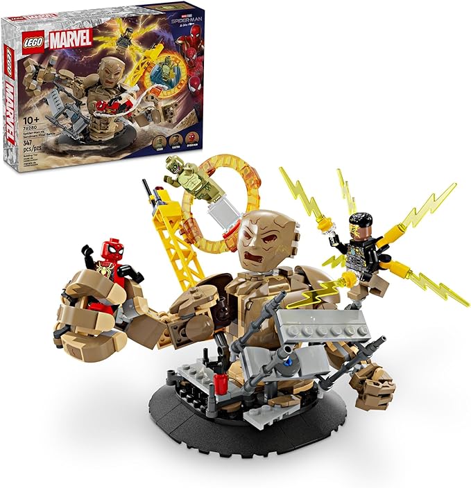 LEGO Marvel Spider-Man vs. Sandman: Final Battle Building Toy Set with Spider-Ma